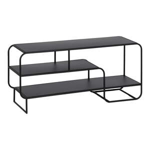 Čierny kovový TV stolík 110x50 cm Sleco – Ixia