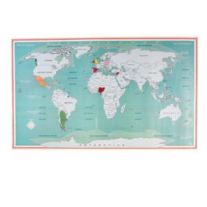 Stieracia mapa 87x52 cm World Map – Rex London