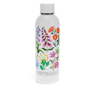 Biela fľaša z nehrdzavejúcej ocele 500 ml Wild Flowers – Rex London