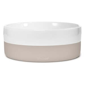 Porcelánová miska pre psa ø 17,5 cm Coppa Greige S/M – MiaCara