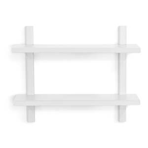 Biela poschodová kovová polica 60 cm Hola – Spinder Design