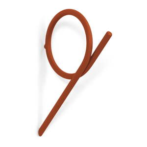 Oranžový nástenný oceľový háčik Tuba – Spinder Design
