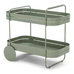Kovový servírovací stolík na kolieskach 74x42 cm Gin & Trolley – Spinder Design