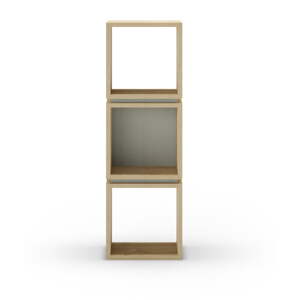 Zelená/v prírodnej farbe knižnica v dekore duba 32x99,5 cm Lofty – Marckeric