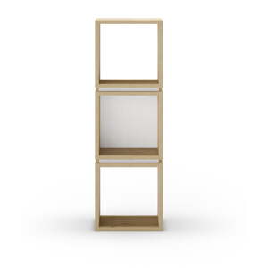 Biela/v prírodnej farbe knižnica v dekore duba 32x99,5 cm Lofty – Marckeric