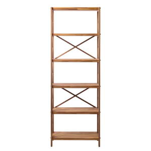 Regál z dubového dreva v prírodnej farbe 70x198 cm X-Shelf – Unique Furniture