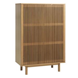 Skrinka v dekore duba v prírodnej farbe 95x140 cm Tiber – Unique Furniture