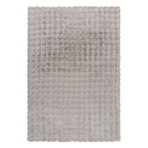 Svetlosivá syntetická kožušina 180x290 cm Waffle Faux Fur – Flair Rugs