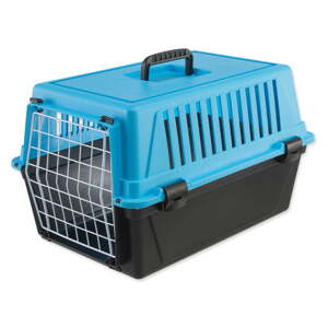 Čierna/svetlomodrá prepravka pre domáceho miláčika 32x48 cm Ferplast Atlas 10 – Plaček Pet Products