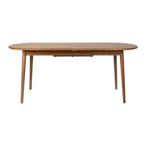 Rozkladací jedálenský stôl s prídavnou doskou s doskou v dekore orechového dreva 90x180 cm Twist – Zuiver