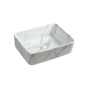 Biele keramické umývadlo 47,5x37,5 cm Dalma – Sapho