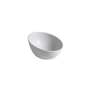 Biele keramické okrúhle umývadlo ø 44,5 cm Dome Obliquo – Sapho