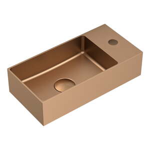 Umývadlo nerezové v medenej farbe 36,5x18 cm Aurum – Sapho