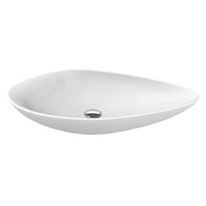 Biele keramické umývadlo 74x38,5 cm Ovali – Sapho