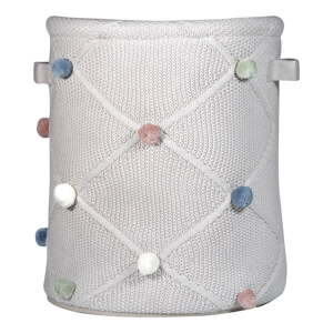 Svetlohnedý látkový detský kôš na hračky ø 30x35 cm Taupe – Kindsgut