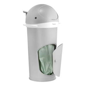 Svetlosivý plastový odpadkový kôš na plienky 25 l Whale – Kindsgut
