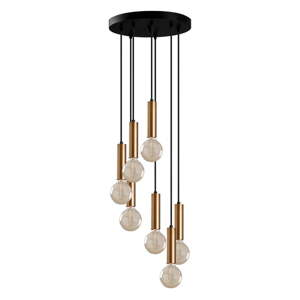 Čierne/v zlatej farbe závesné svietidlo ø 40 cm Tempo – Opviq lights