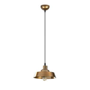 Závesné svietidlo v zlatej farbe s kovovým tienidlom ø 22 cm Berceste – Opviq lights