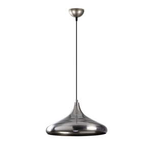 Závesné svietidlo v striebornej farbe s kovovým tienidlom ø 35 cm Berceste – Opviq lights