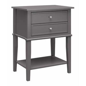 Sivý nočný stolík Franklin – Støraa