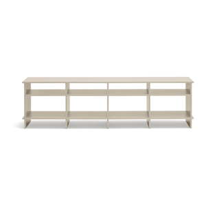 Krémovobiely TV stolík 180x50x40 cm Inari – Teulat