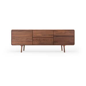 Hnedý TV stolík z orechového dreva 180x65x45 cm Fawn – Gazzda