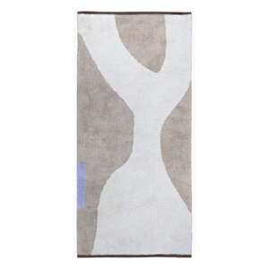 Bielo-béžový prateľný bavlnený behúň 70x150 cm Figura – Mette Ditmer Denmark