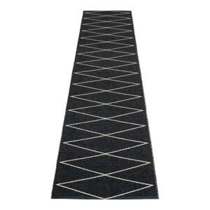Čierny vnútorný a vonkajší behúň 70x320 cm Max Black – Pappelina