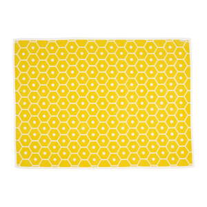 Žltá deka s prímesou vlny 140x180 cm Honey Lemon – Pappelina