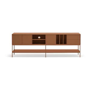 TV stolík v tehlovej farbe 220x74x45 cm Platt – Teulat