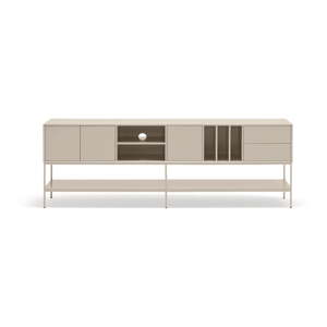 Krémovobiely TV stolík 220x74x45 cm Platt – Teulat