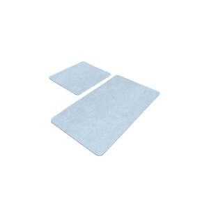 Modré zamatové kúpeľňové predložky v súprave 2 ks 60x100 cm – Mila Home