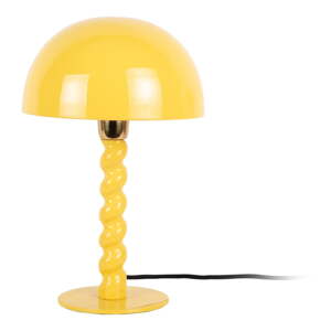 Žltá stolová lampa s kovovým tienidlom (výška  39 cm) Prisa – Leitmotiv