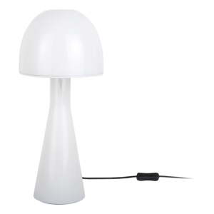 Biela stolová lampa so skleneným tienidlom (výška  45 cm) Bombin – Leitmotiv