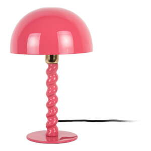 Ružová stolová lampa s kovovým tienidlom (výška  39 cm) Prisa – Leitmotiv