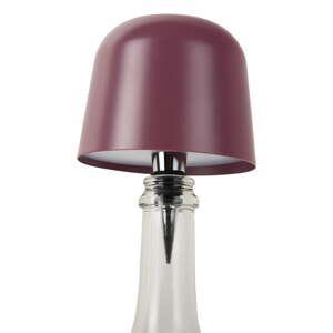 Ružovofialová LED stolová lampa na fľašu s kovovým tienidlom (výška  13 cm) Cone Hat LED – Leitmotiv