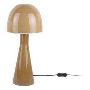 Okrovožltá stolová lampa so skleneným tienidlom (výška  45 cm) Bombin – Leitmotiv