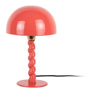 Červená stolová lampa s kovovým tienidlom (výška  39 cm) Prisa – Leitmotiv
