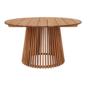 Okrúhly záhradný jedálenský stôl z teakového dreva ø 120 cm Lorca – House Nordic