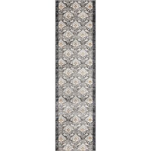 Tmavosivý/slonovinový behúň 80x300 cm Soft Viskan – FD