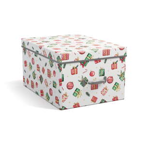 Kartónový úložný box s vekom/dekoratívny 37x50x15 cm Engla Christmas Storage – Bigso