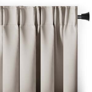 Béžový zatemňovací/termo záves 140x245 cm Pleat – Restilo