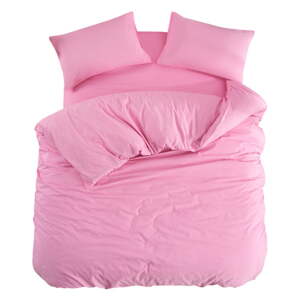 Ružové obliečky na dvojlôžko/predĺžené s plachtou/4-dielne 200x220 cm Classic – Mila Home