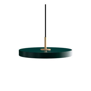 Tmavozelené kovové LED stmievateľné závesné svietidlo s kovovým tienidlom ø 31 cm Asteria Plus – UMAGE