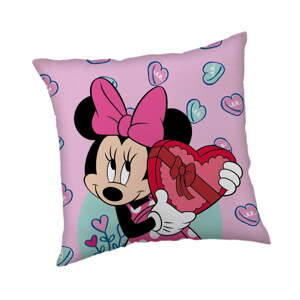 Fleecový detský vankúšik 40x40 cm Minnie "Purple" – Jerry Fabrics