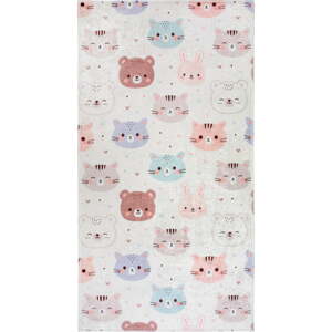 Slonovinový prateľný detský koberec 80x150 cm Cute Animals – Vitaus