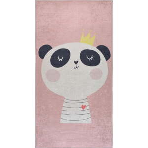 Svetloružový prateľný detský koberec 100x160 cm Royalty Mascot – Vitaus