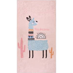Ružový prateľný detský koberec 80x120 cm Big Dreamer Camel – Vitaus