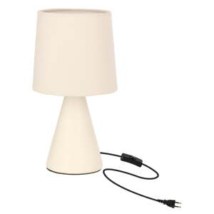 Krémovobiela stolová lampa s textilným tienidlom (výška  14,5 cm) Satti – Candellux Lighting