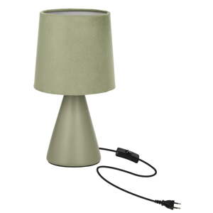 Zelená stolová lampa s textilným tienidlom (výška  24,5 cm) Satti – Candellux Lighting